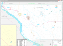 Jo Daviess Wall Map Premium Style